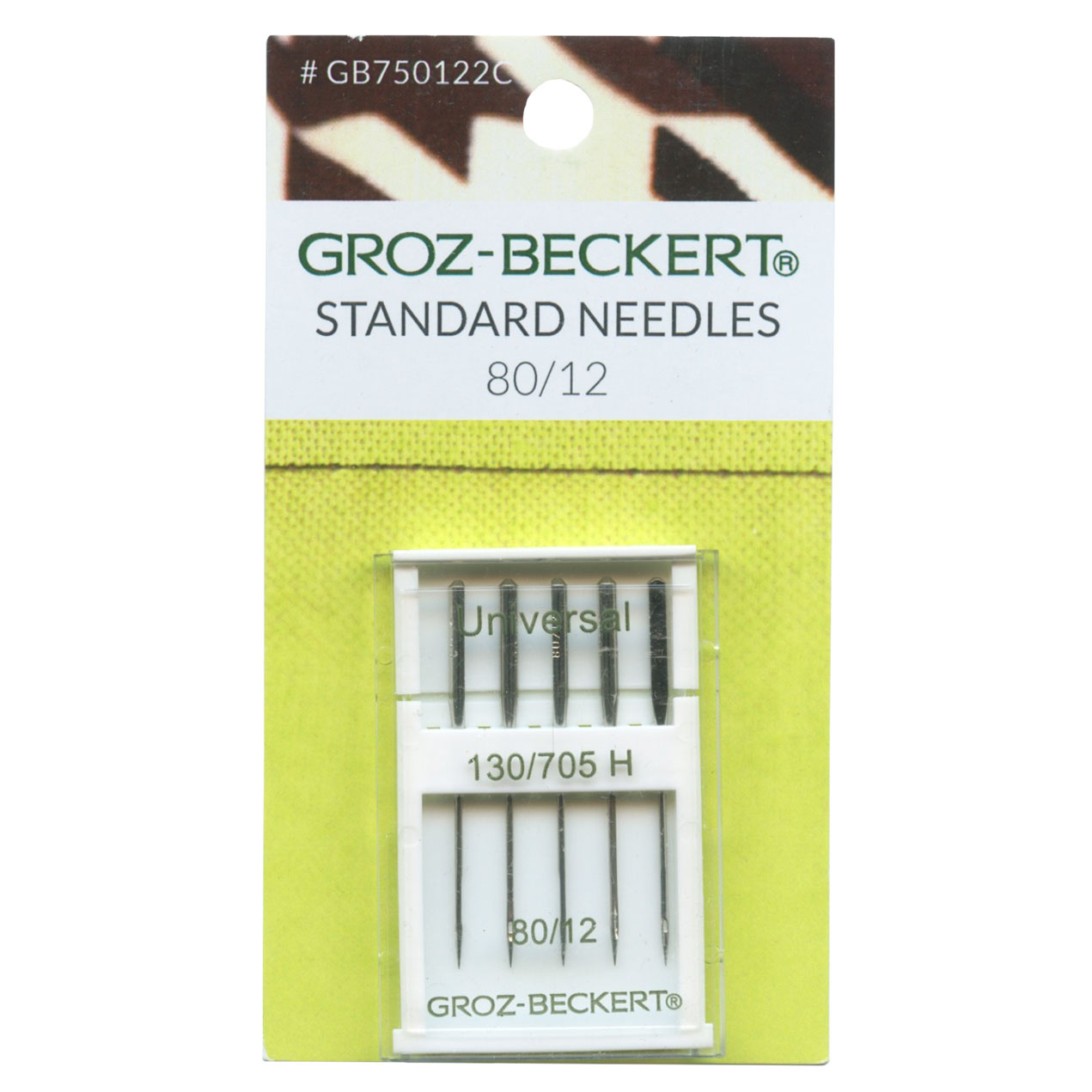 Needle GrozBeckert 130/705H Carded sz80 Standard Groz Becker...