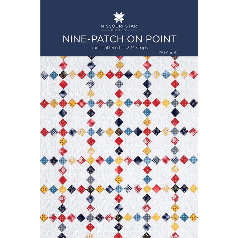Nine Patch on Point Quilt Pattern by MSQC