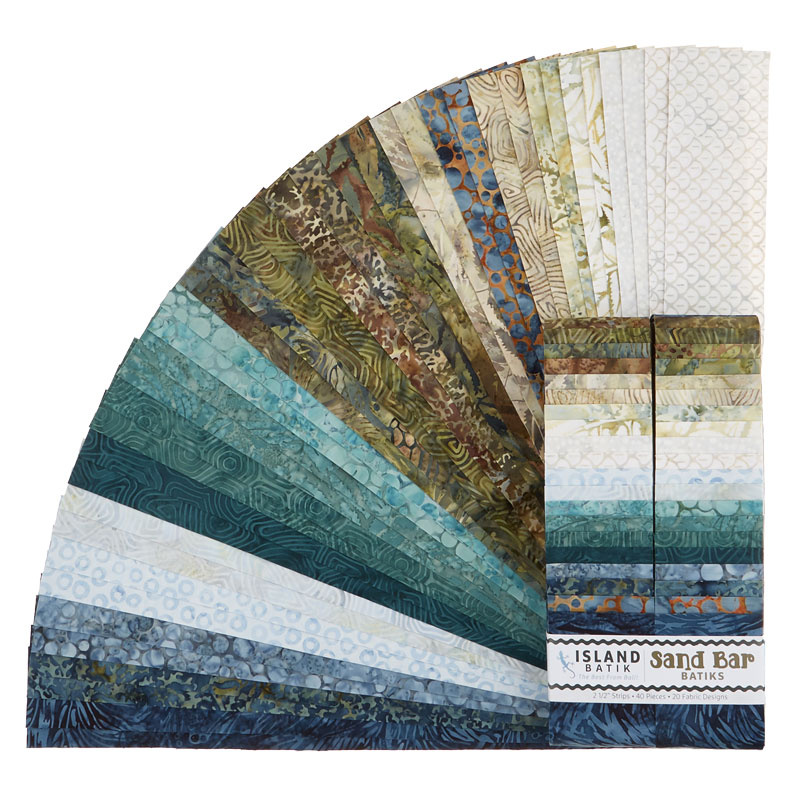 Sand Bar Batiks Strips