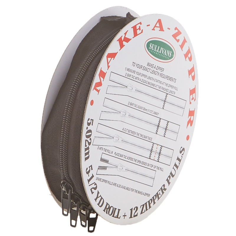 MakeAZipper Roll Black Sullivans Sullivans