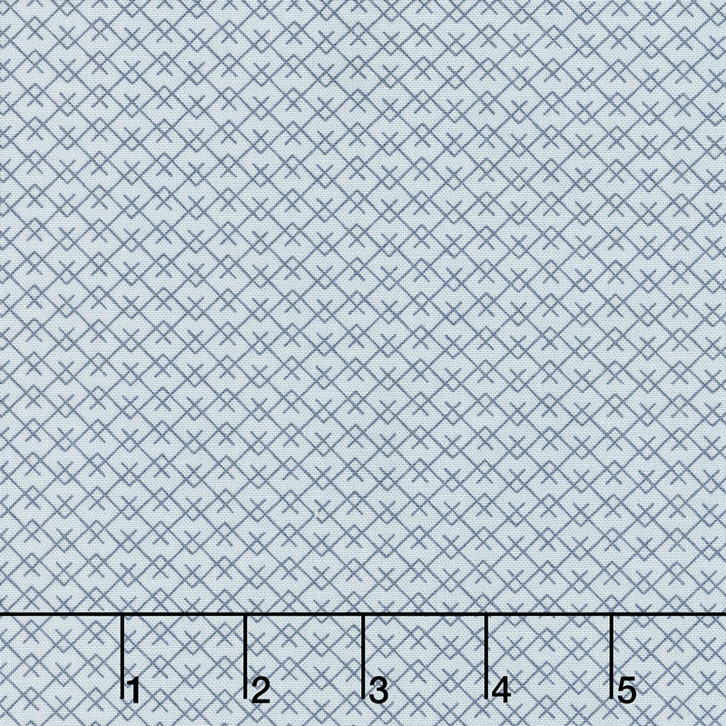 Harvest Road - Mountainside Smokey Blue Indigo Yardage