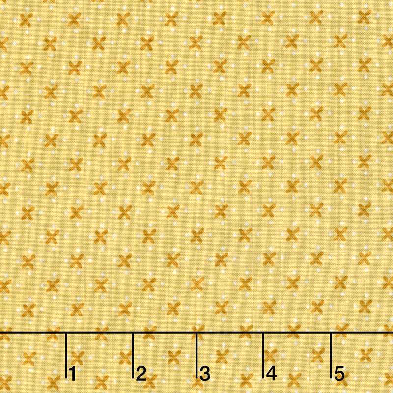Granny Chic - Kisses Yellow Yardage
