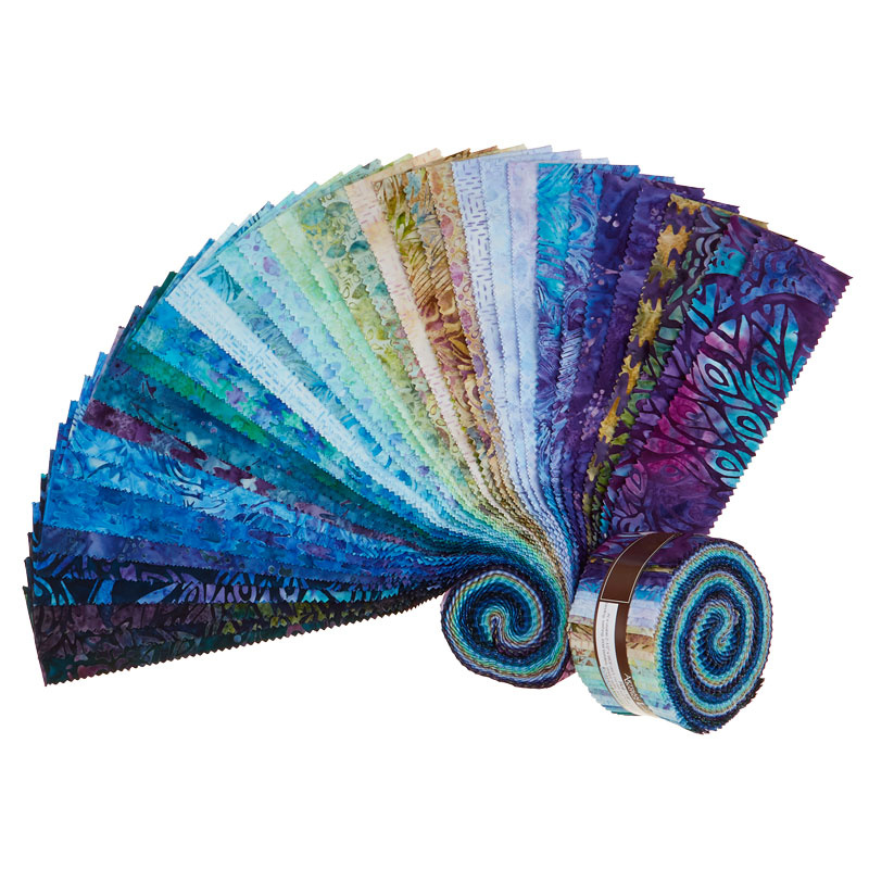 Artisan Batiks - Fancy Feathers 3 Roll Up