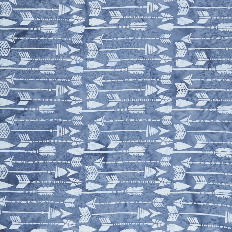 Faded Blue Jeans Batiks - Arrows Frozen Pond Yardage