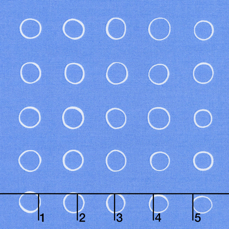 Cottage Joy - Ring Dot Blue Yardage