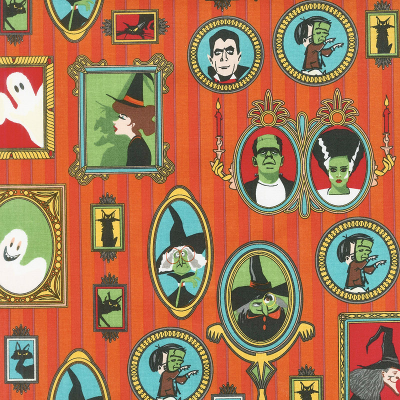Haunted House - Main Orange Yardage