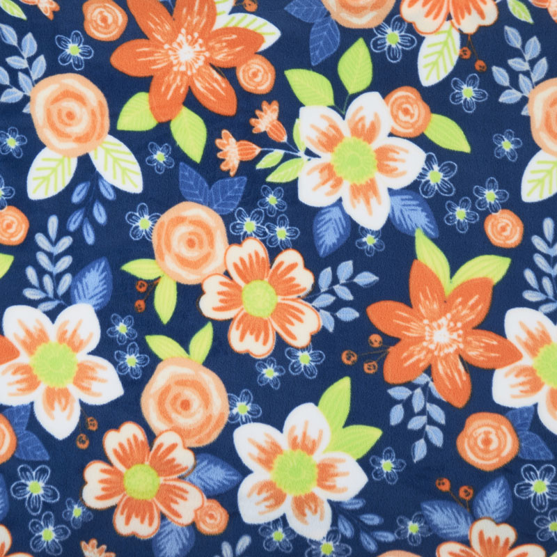 Winterfleece - Ventura Floral Navy Yardage