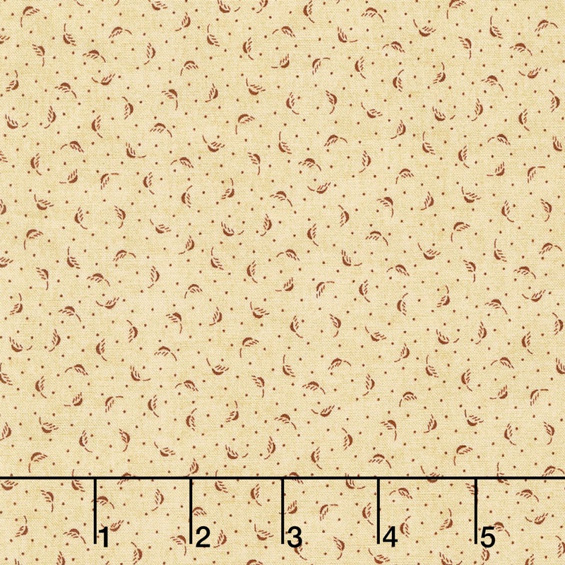 Abundant Blessings - Small Leaf Cream Yardage
