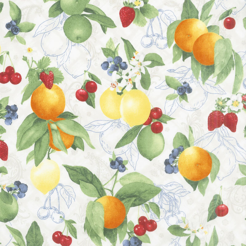 Ambrosia Farm - Orchard Natural Fabric Yardage