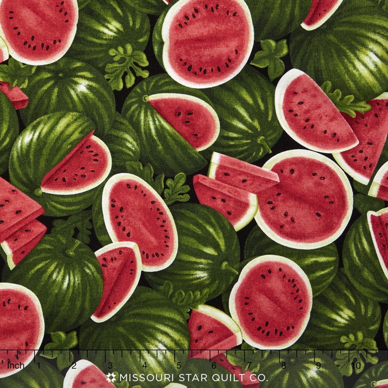 Farmer John's Garden Party - Watermelon Red Yardage