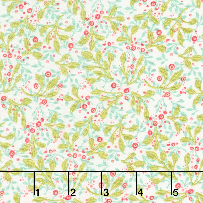 Abby Rose - Tin Leaves Cream Yardage