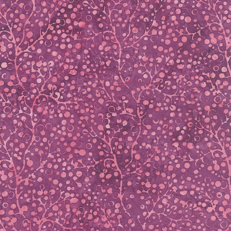 Petal Party Batiks - Berries Grape Yardage