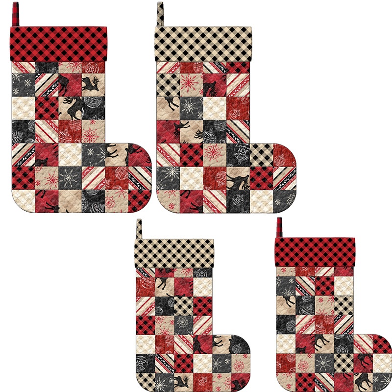 MSQC Plaid for the Holidays Christmas Stockings Kit