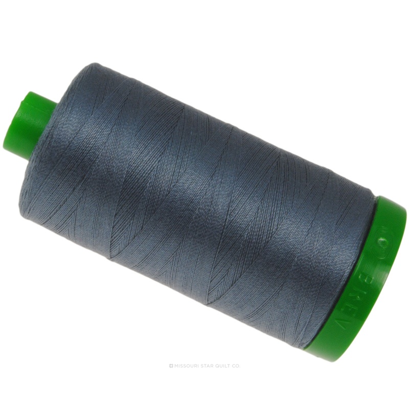 Aurifil 40 WT 100% Cotton Mako Large Spool Thread - Dark Grey