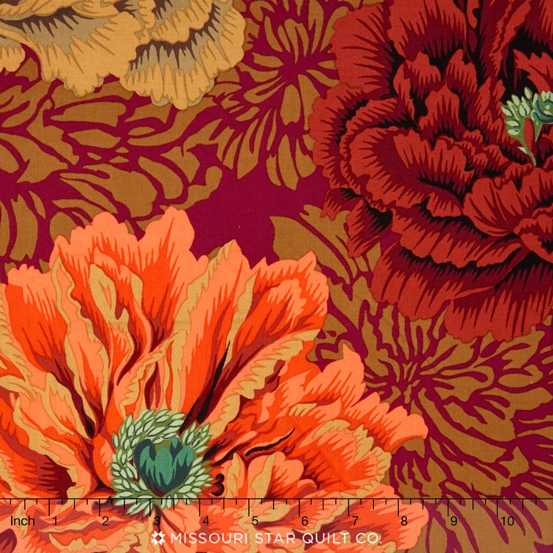 Kaffe Collective - Jewel Brocade Peony Autumn Yardage