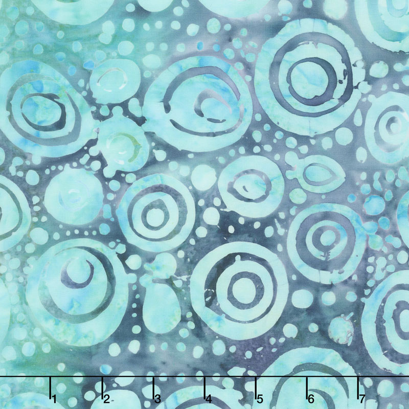 Soul Song Batiks - Circles Cool Waters Yardage