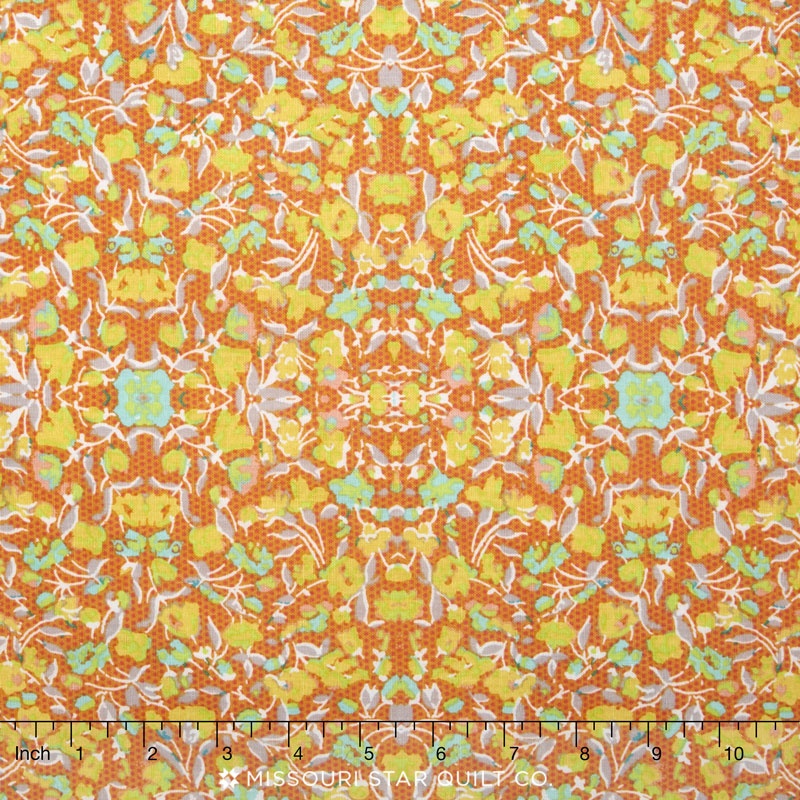 Sundance - Floral Orange Yardage