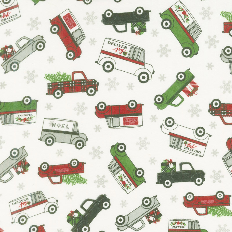 Designer Flannel - Christmas Main Cream Yardage
