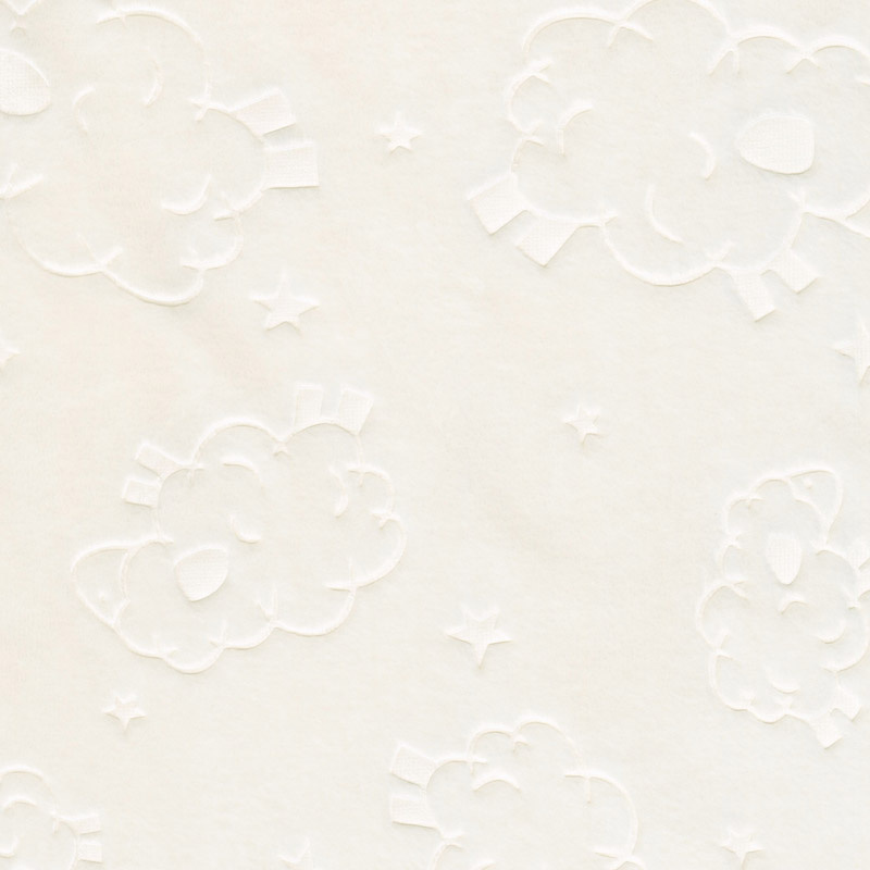 Cuddle Double Sided Embossed Lamb Spa - Ivory 60