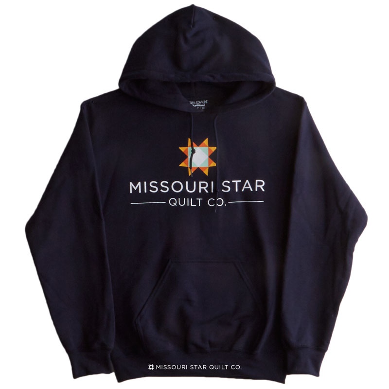 Missouri Star Logo Navy Hoodie - Medium