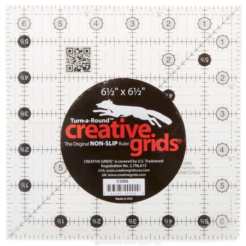Creative Grids Quilting Ruler 6 1/2in Square Creative Grids C...