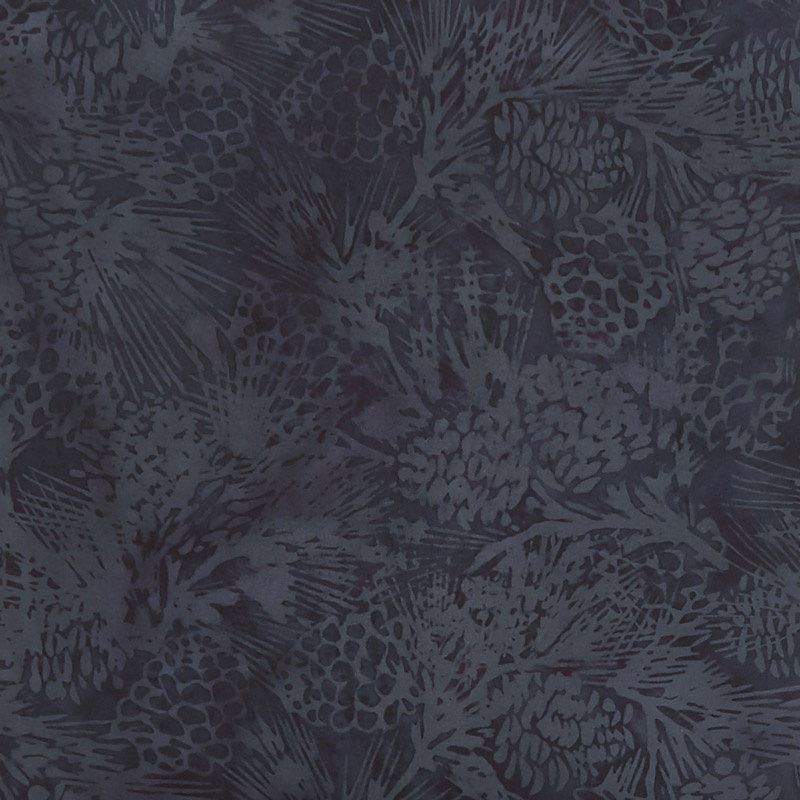 Winterscape Batiks - Pinecone Storm Yardage