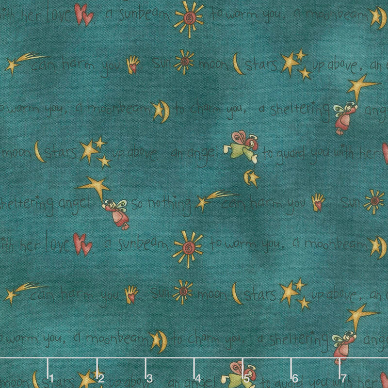 Irish Blessing - Words Teal Yardage