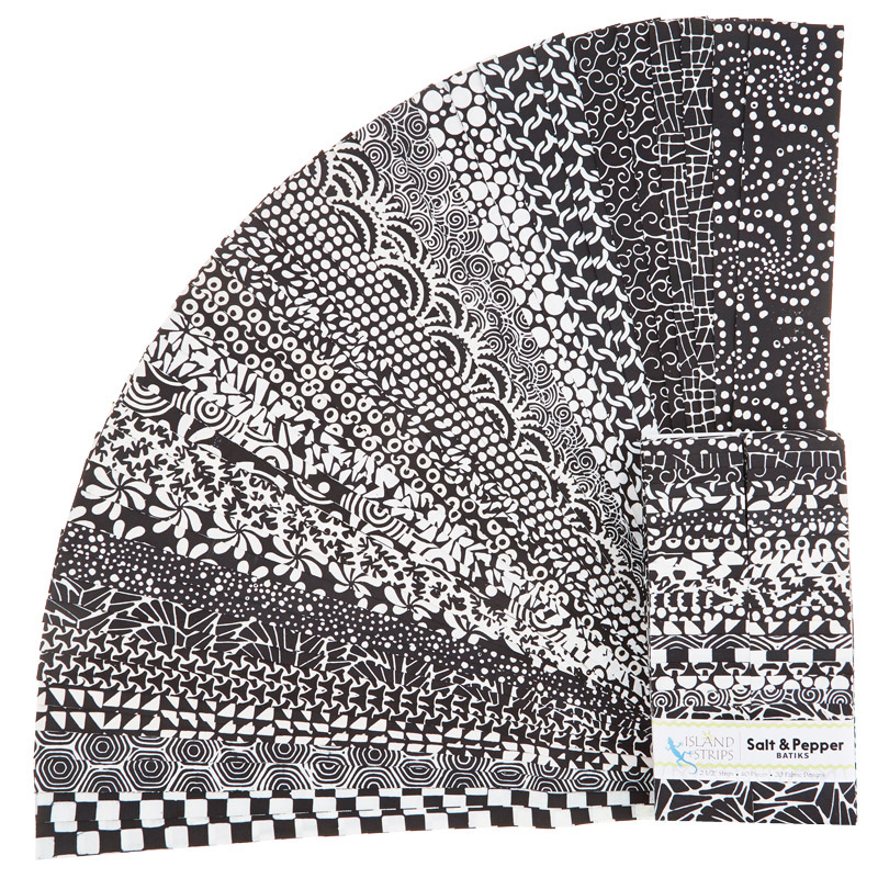 Salt N Pepper Batiks Strips