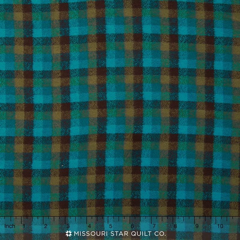 Mammoth Flannel - Plaid Surf Yardage