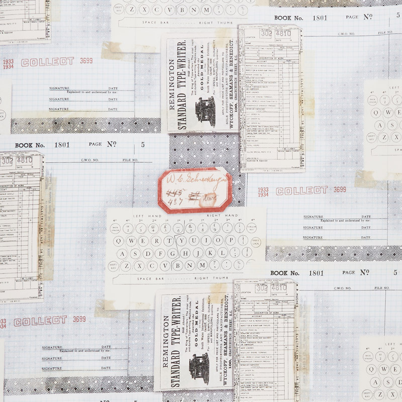 Eclectic Elements - Memoranda Typewriter Multi Yardage