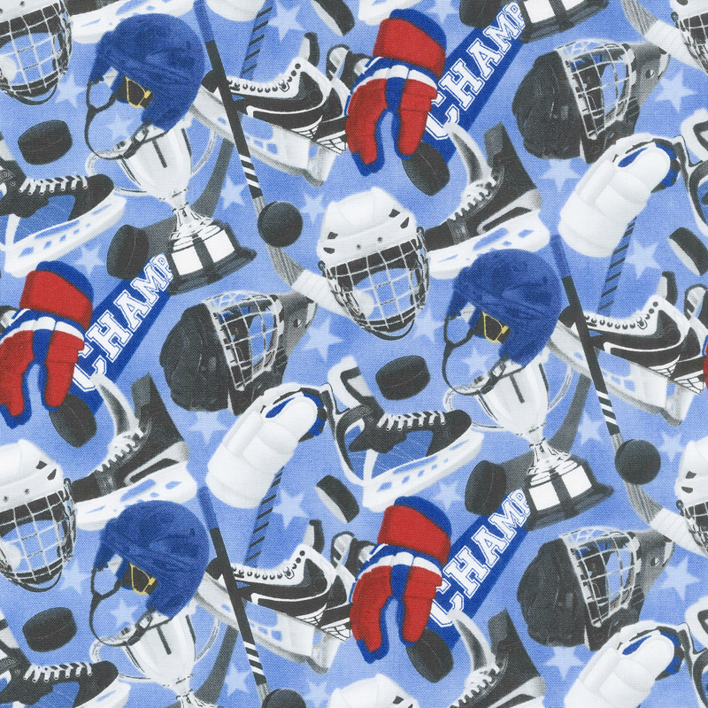 All Star Hockey - Equipment Toss Blue Multi Yardage