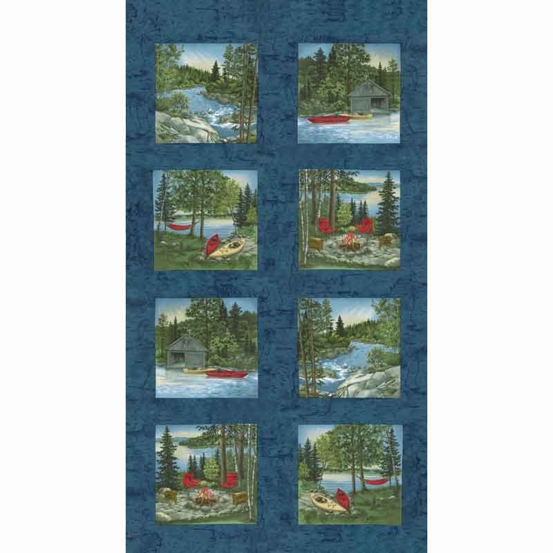River Journey - Slate Blue Panel