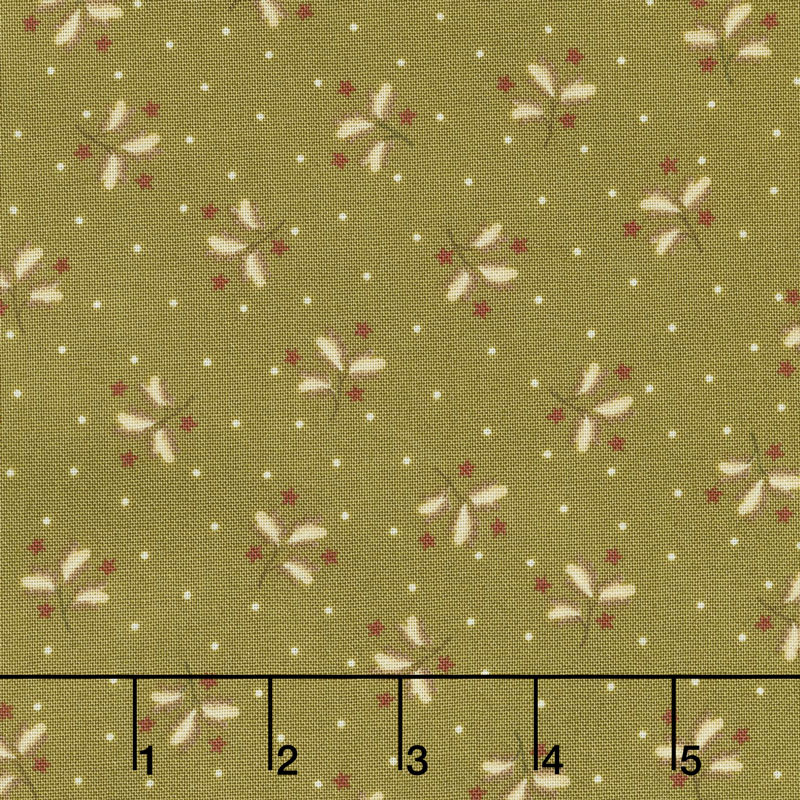 Sage & Sea Glass - Sprigs and Stars Green Yardage