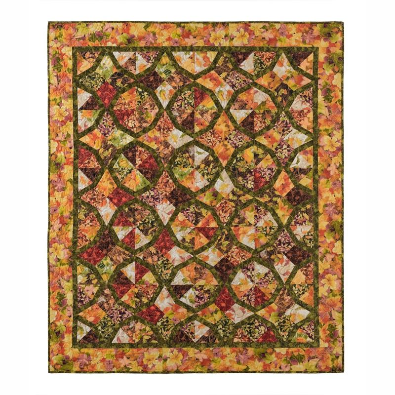 Missouri Star Autumn Air Bordered Perwinkle Kit