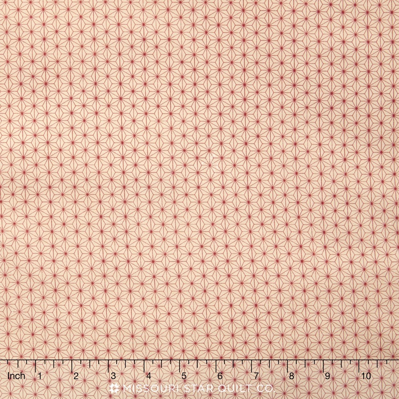 Eclectic Elements - Correspondence Symmetrical Red Yardage