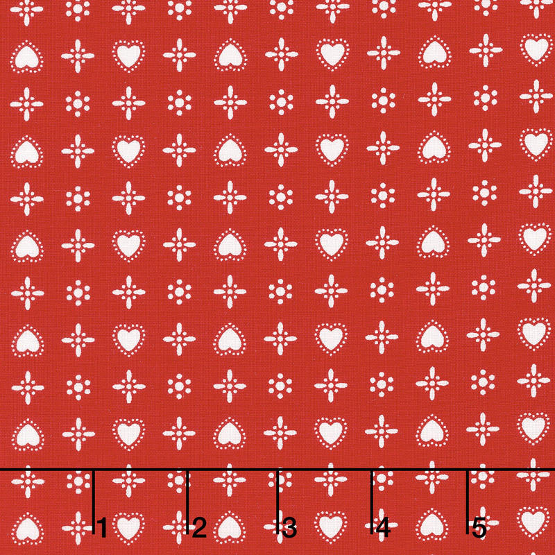 Sunnyside Ave. - Hearts Red Yardage