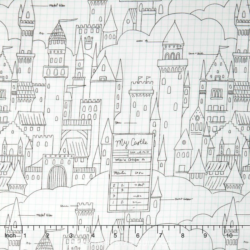 Magic - Castle Plans White Yardage