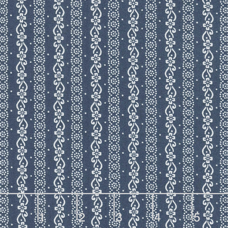 Majestic - Stripe Navy Yardage
