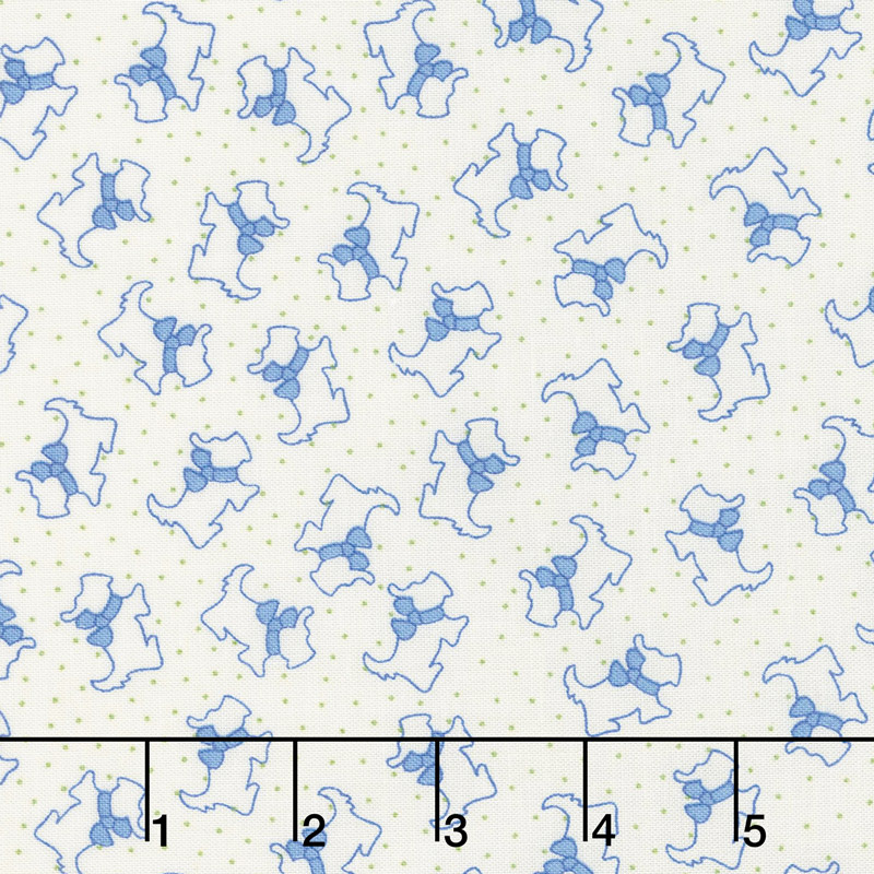 Aunt Grace Backgrounds - Scotties Blue Yardage