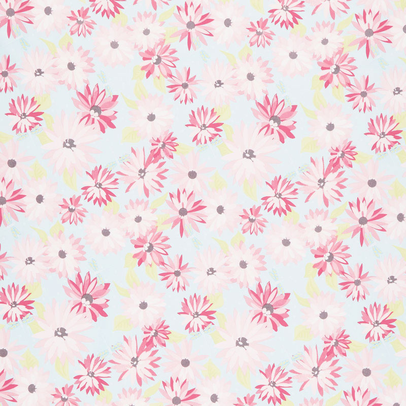 Paper Daisies - Main Blue Yardage