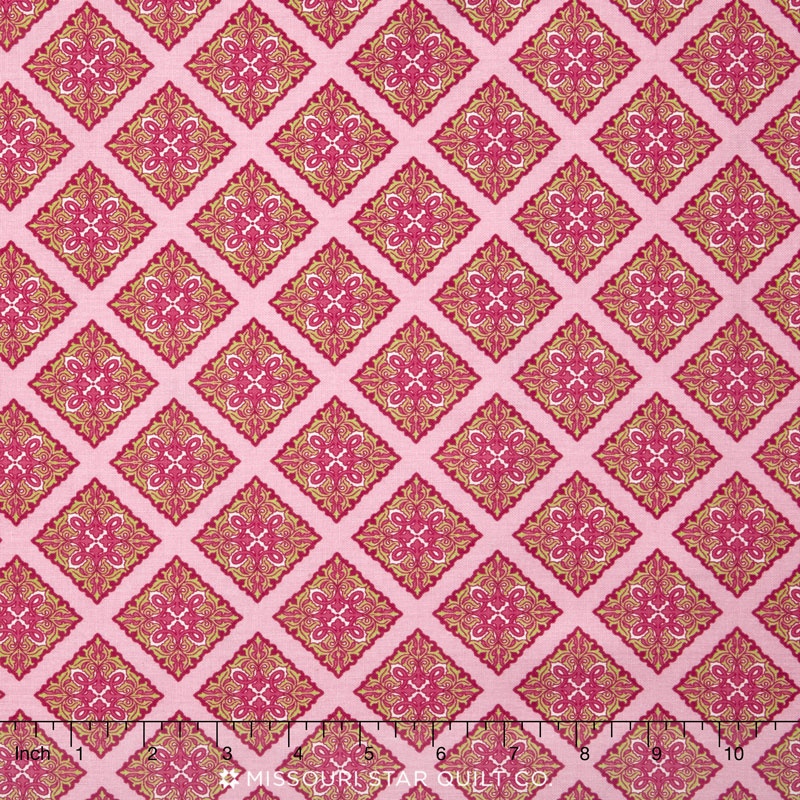 Primavera - Primavera Scrolls Pink Yardage