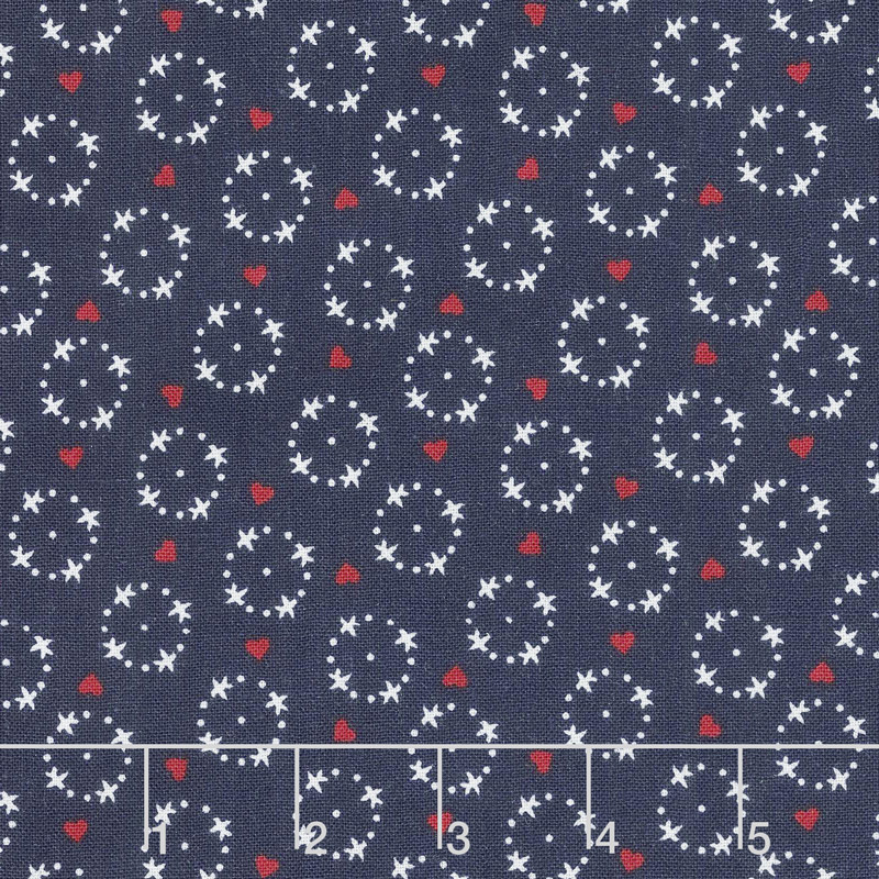 Gretel - Wreath Navy Yardage