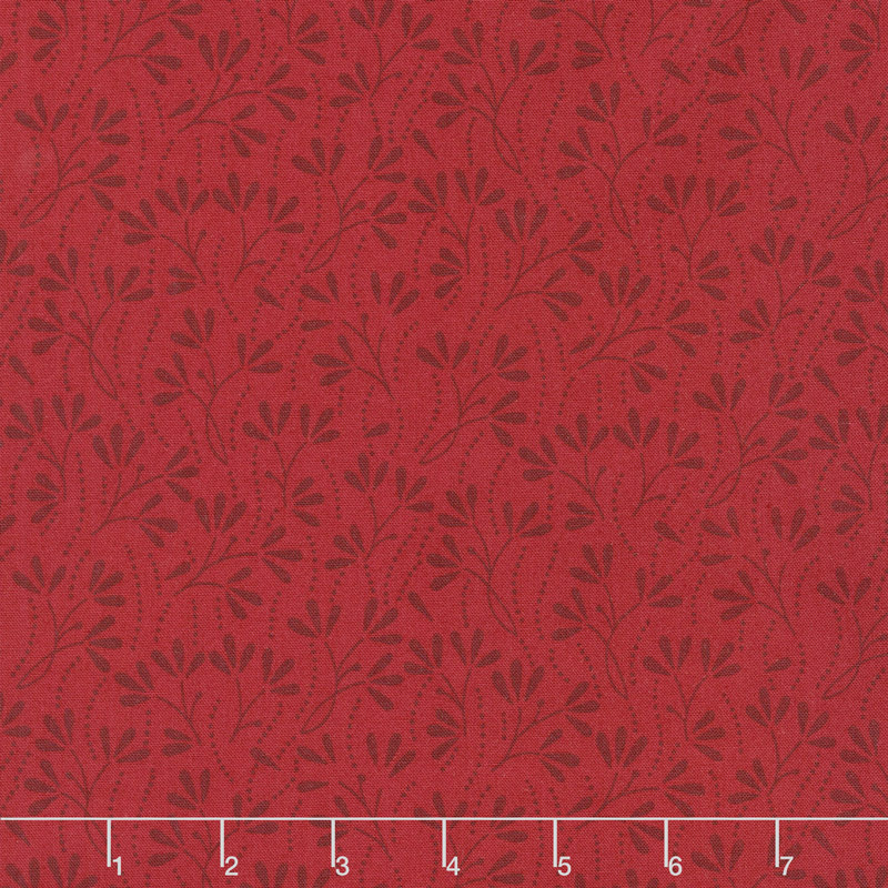 Wilmington Essentials - Red Carpet Sprouts Red on Red Yardage