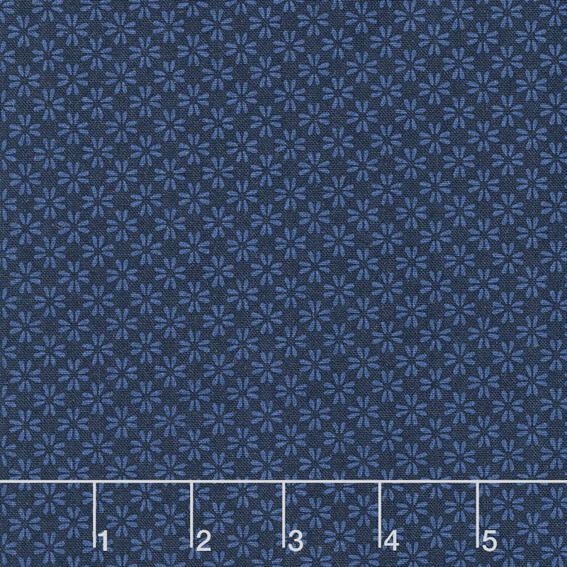 Wilmington Essentials - In the Navy Daisy Eights Navy on Navy Yardage