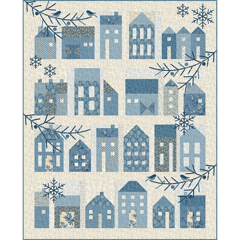 Winter Village II Block of the Month Andover Fabric