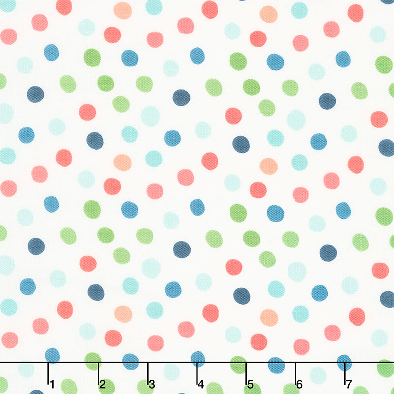 Ready Set Splash - Dots Cream Yardage