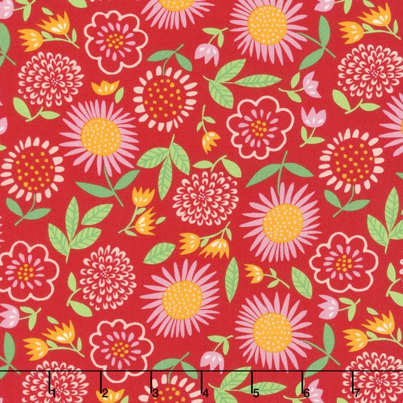 Best Friends Forever - Fresh Cut Flowers Red Yardage