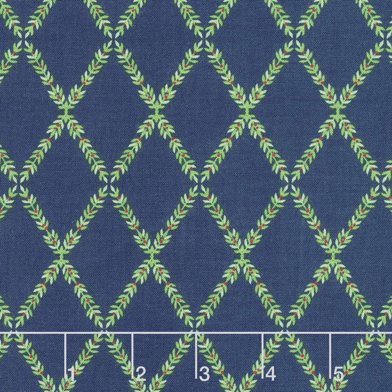 Harry & Alice - Lattice Navy Yardage