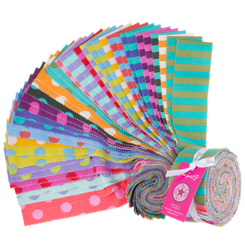 Tula Pink's All Stars Pom Poms & Stripes Design Roll