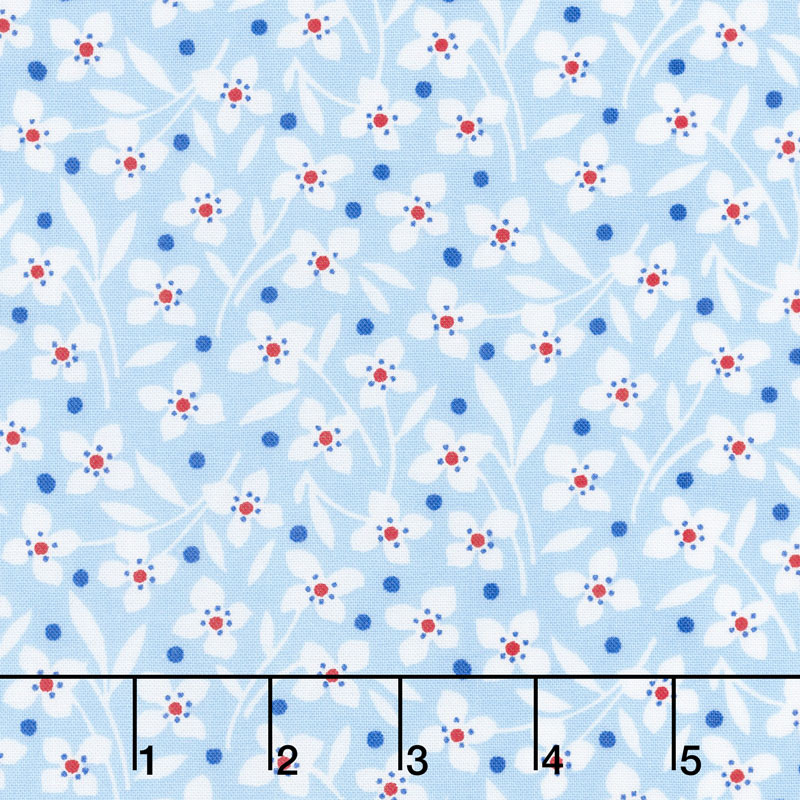 Sugar Sack II - Wildflowers Cornflower Yardage